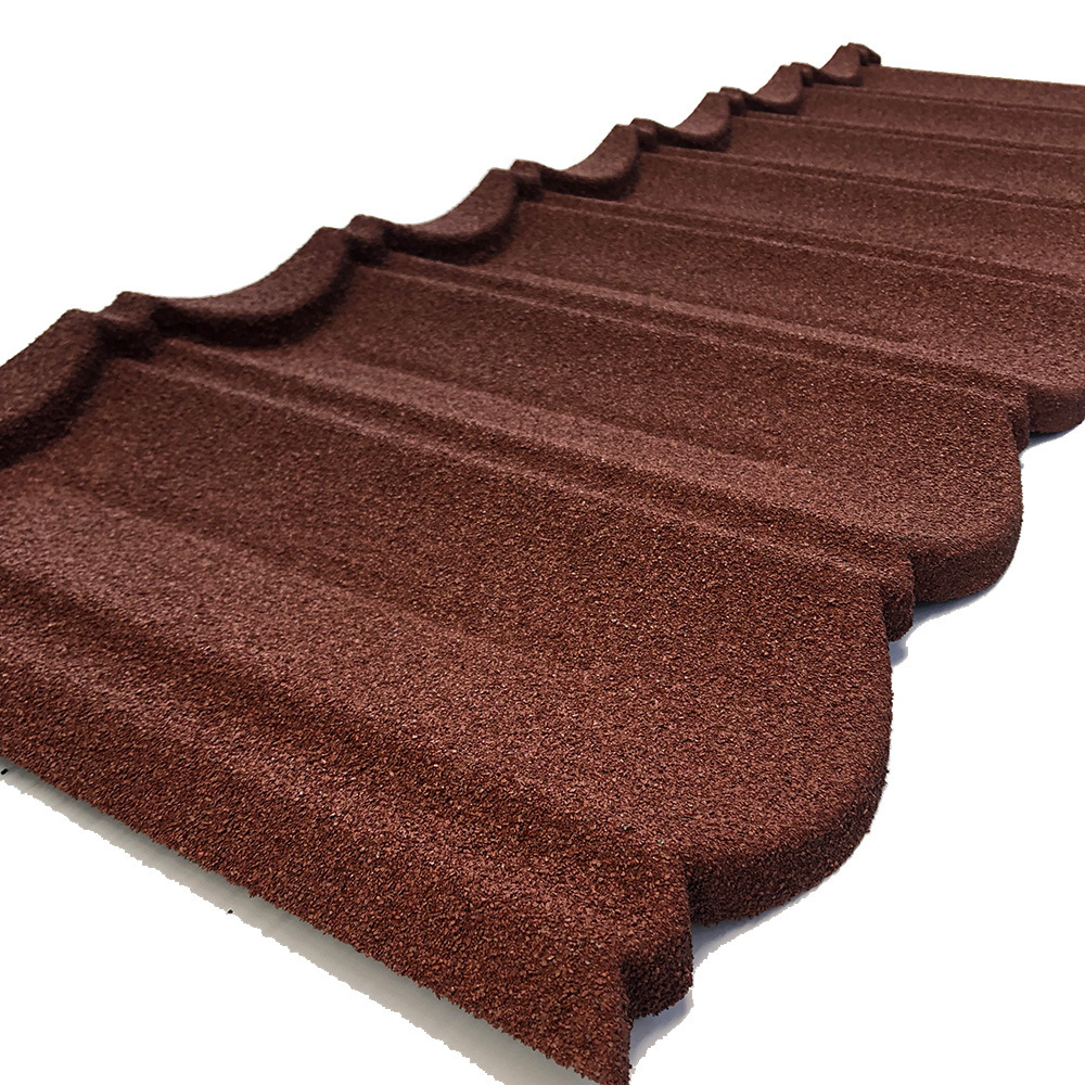 glazed blue spanish type roof tile roof stone coating tiles 5mm decra roofing tiles kenya