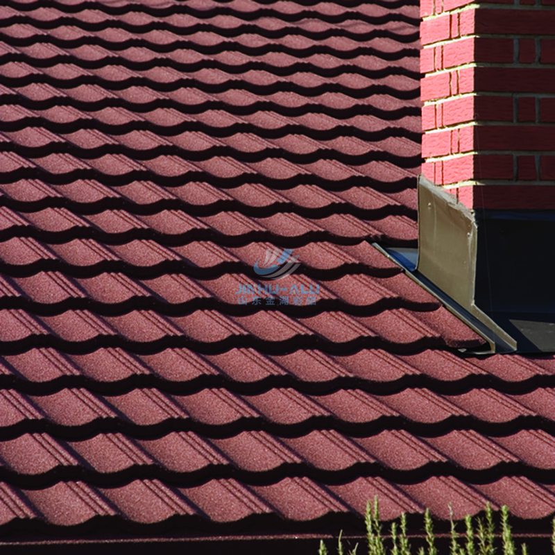 Building Thermal insulation stone coated roof tile Material plastic roofing tile