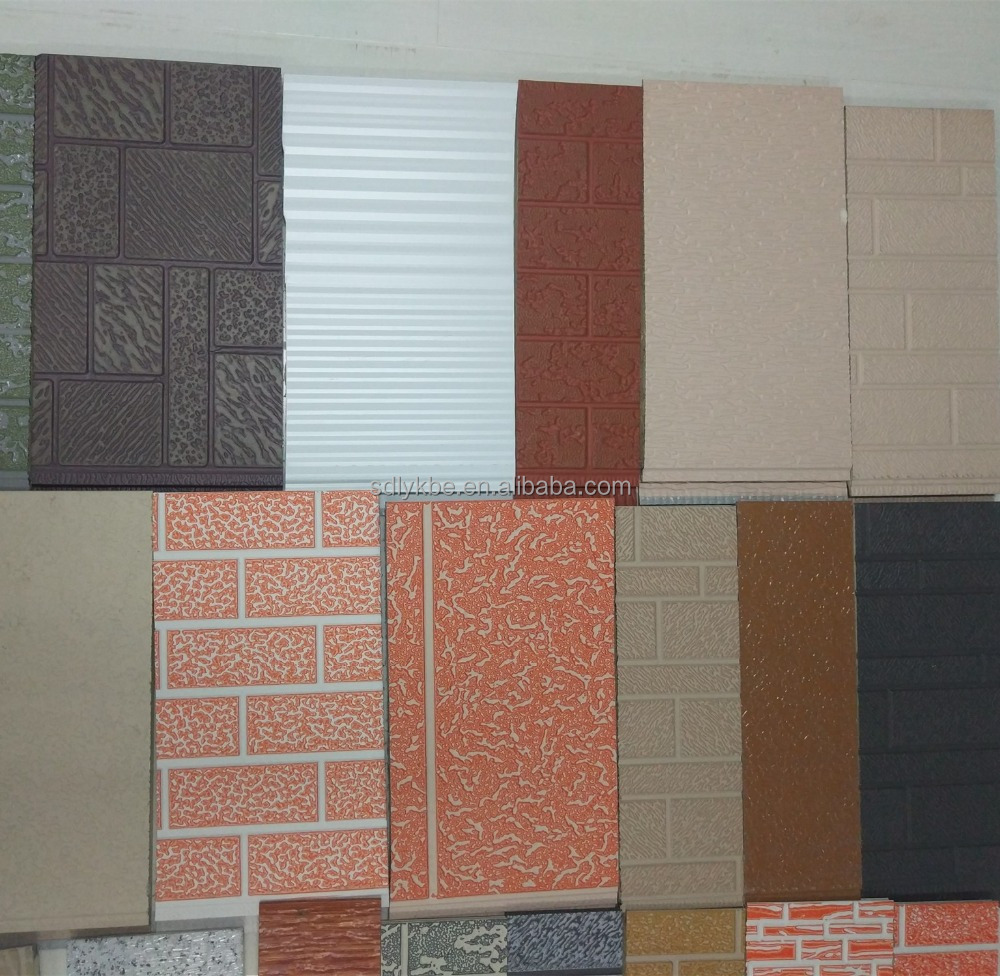 Wood/Brick/Barble texture polyurethane(PU) cladding panel use for exterior wall