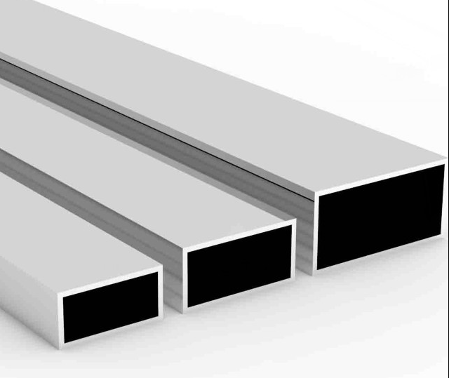 China factory square hollow aluminium tubes profile aluminium extrusion bars for architectural