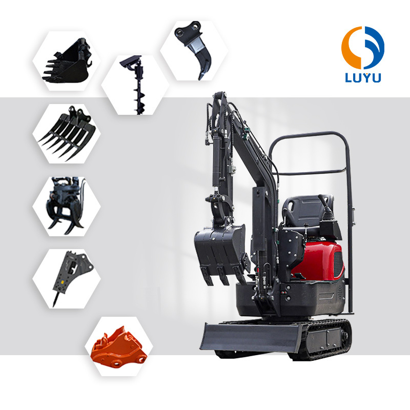 Hot Sale Mini Excavator Digging Hydraulic Small Micro Digger With Extension Crawlers And Swing Arm