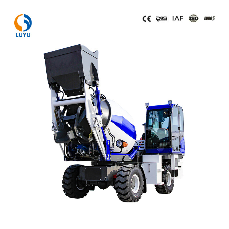 Easy To Operation Small Self Loading Concrete Mixer Truck For Small Engineering Projects