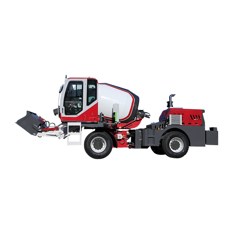 Professional Manufacturing Self Loading Concrete Mixer Truck With Two-Tyre Design