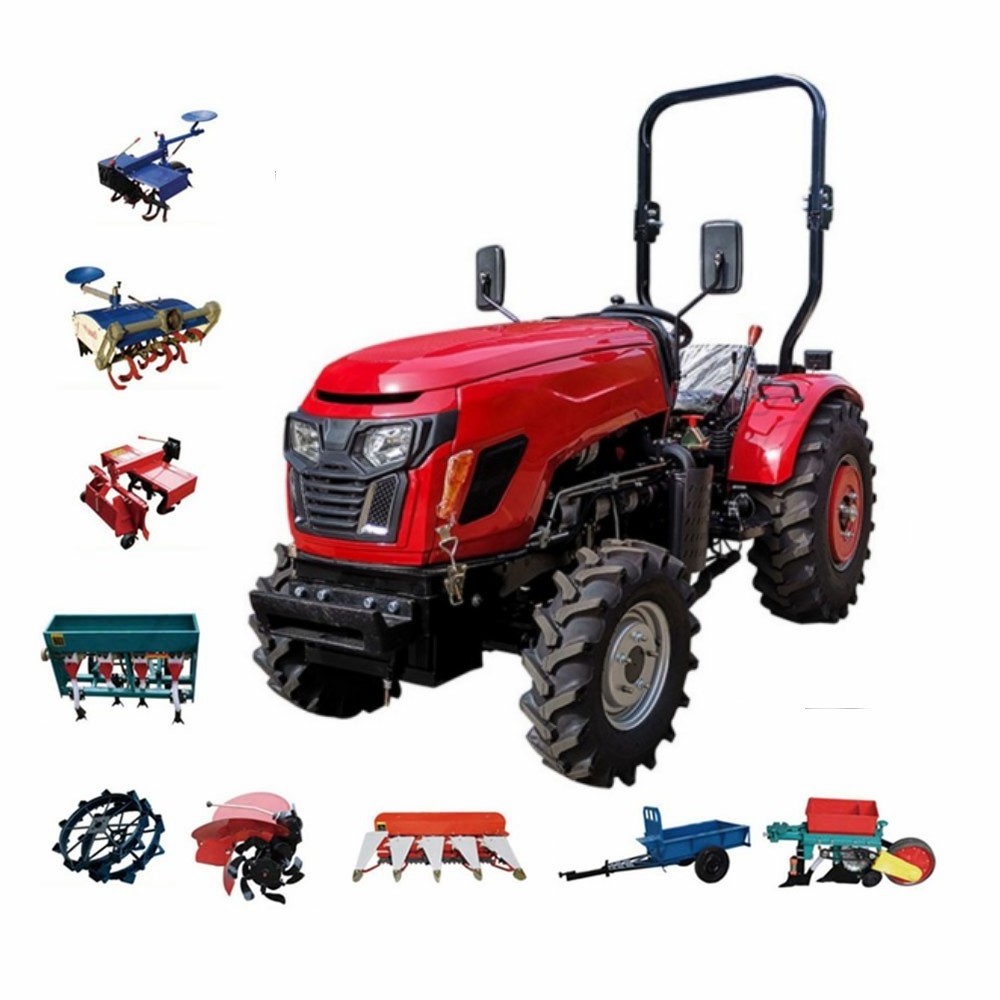 Small Compact Agricultural Farm Mini Tractores Agricolas Farming Garden Agriculture Mini Traktor 4X4 Tractor