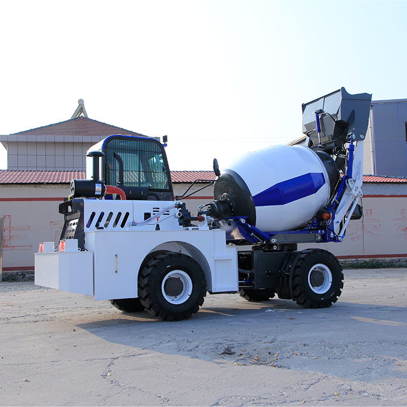 Easy To Operation Small Self Loading Concrete Mixer Truck For Small Engineering Projects