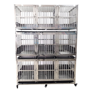 LIZE Factory Direct Sales Large Stainless Steel Pet Cage Thickened Professional Protective Custom Dog Cage Animal House