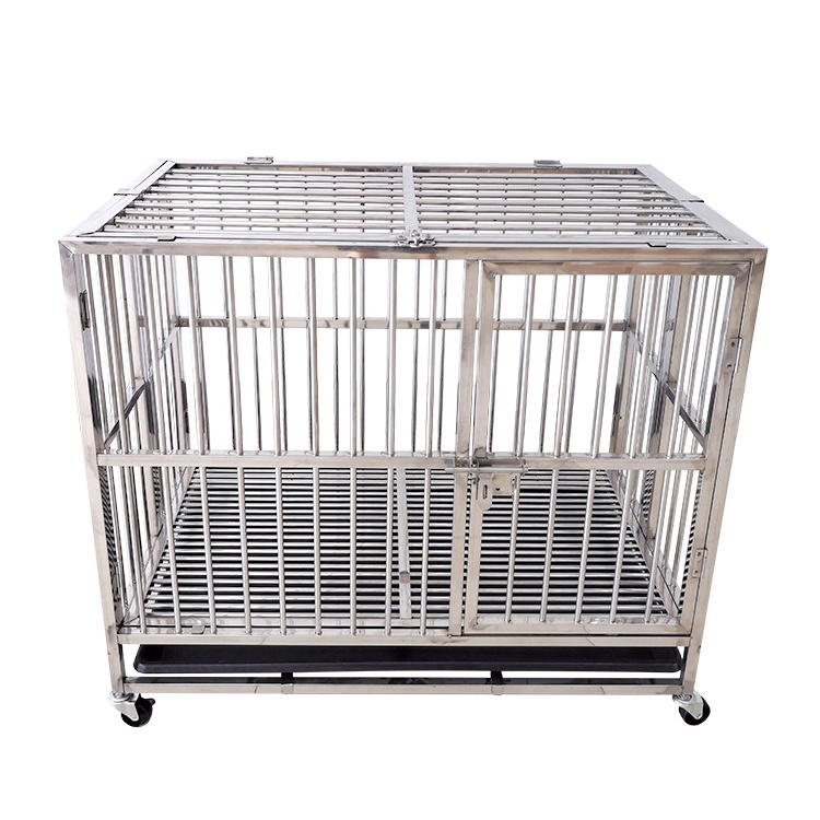 Lize Wholesale Foldable Stainless Steel Stackable Dog Cages Dog Kennels Indoor Dog Cages for sale