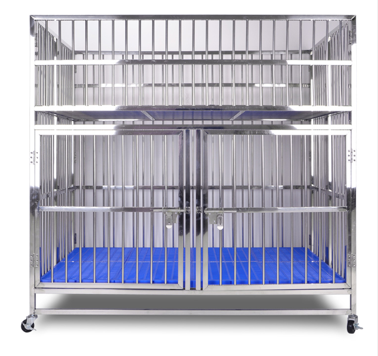 Stainless steel folding indoor and outdoor pet cage mother cage breeding dog cage dog kennel for sale puppy pen