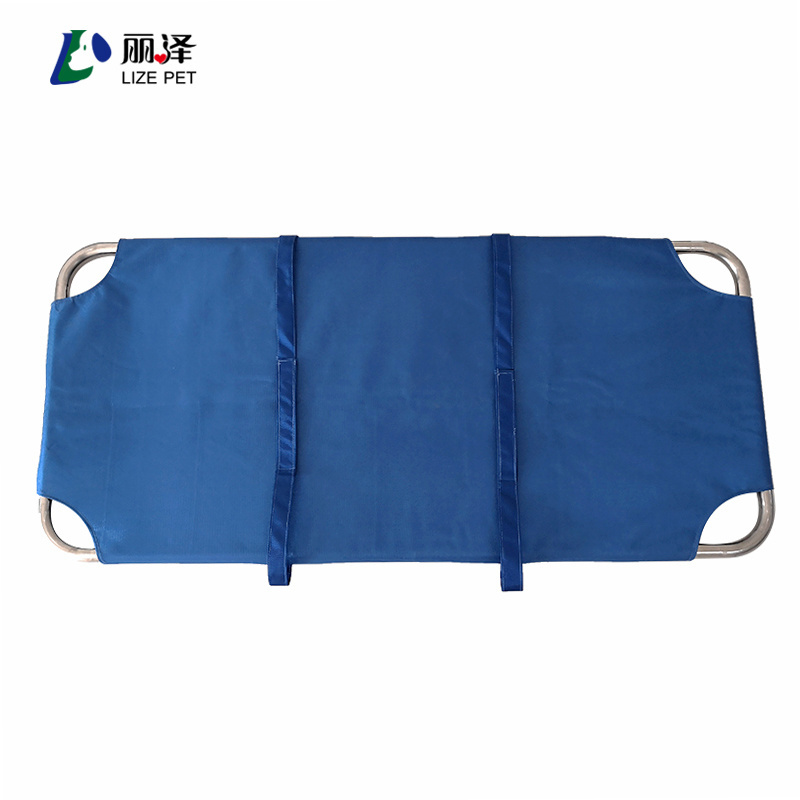 Stainless steel pet stretcher Nylon waterproof cloth Veterinary hospitals clinics commonly used veterinary stretchers