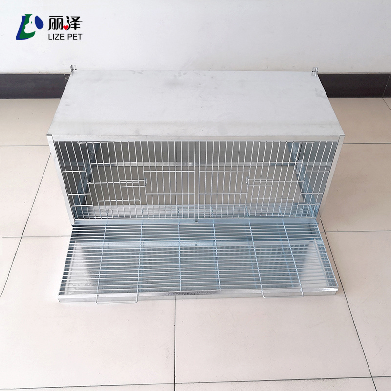 LIZE New Hot Sell Galvanized Pigeon Cage For Raising Birds Pigeons Transport Galvanized Plate Bird Cage