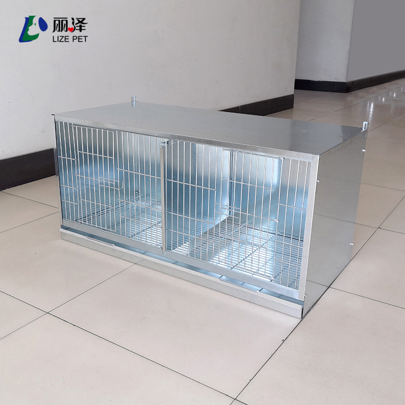 Galvanized parrot cage can be customized pet cage Double door bird cage with metal mesh mat and tray can accommodate 10-15 birds