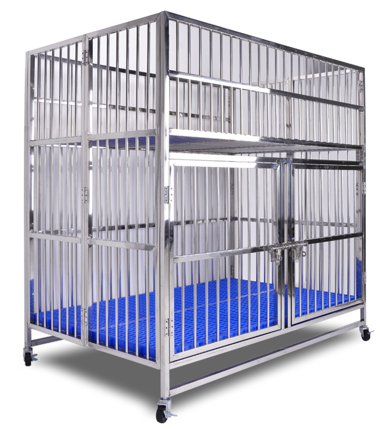 Stainless steel folding indoor and outdoor pet cage mother cage breeding dog cage dog kennel for sale puppy pen