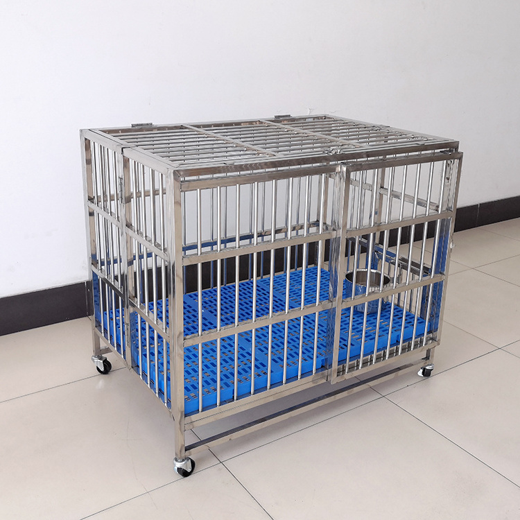 Heavy Duty Strong Stainless Steel Pet  dog cages Indoor and outdoor dog kennel