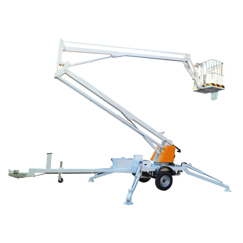 High Quality Manually  Towable Cherry Picker Spider Tractor Crank Arm Boom Lift Table for Sale