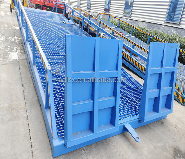 Warehouse Hydraulic Mobile Adjustable Leveling Forklift Truck Ramp Container Cargo Loading  Unloading Bridge Yard Dock Ramp