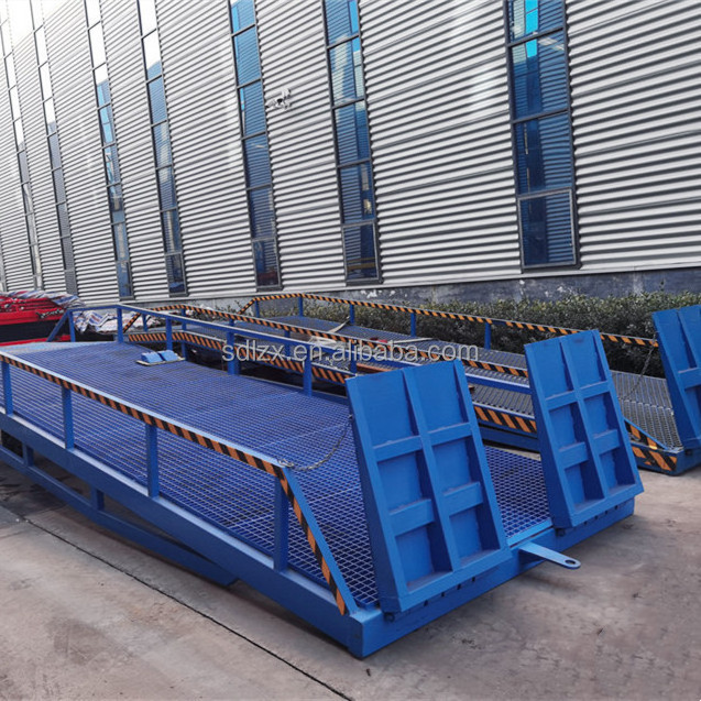 Warehouse Hydraulic Mobile Adjustable Leveling Forklift Truck Ramp Container Cargo Loading  Unloading Bridge Yard Dock Ramp