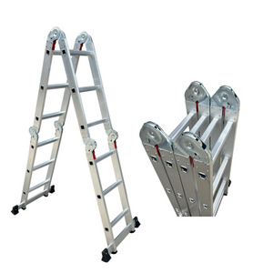 1.0mm aluminum multi-purpose step ladder durable folding ladder small hinge