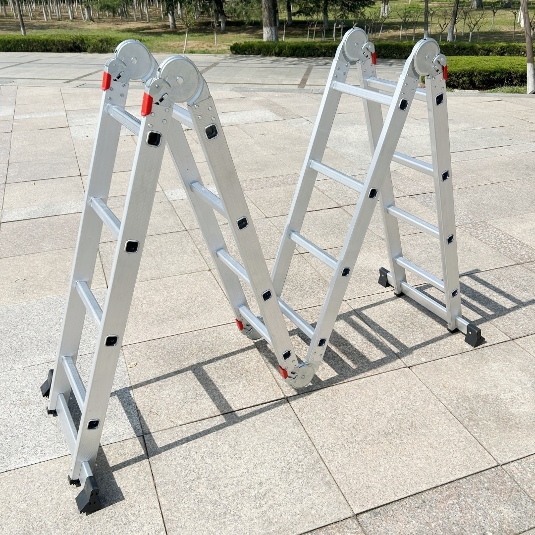 Work Platform Aluminum Step Ladder Safety Multipurpose Ladder