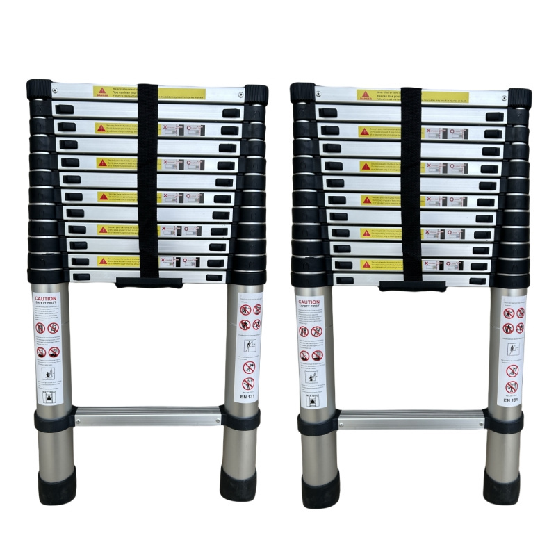 Portable Folding Lightweight Aluminum Telescopic Extension Ladder Retraction Collapsible Ladder