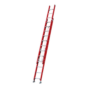 Fiberglass Extension Ladder 2*8 2*10 2*12 2*14 2*16 2*18 2*20 Steps Fiber Glass Ladder