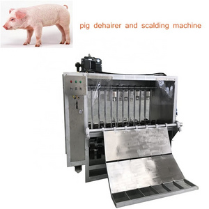 Goat Trotter Pig Hair Removal Machine With Scalding Tank Automatic Slaughtering Equipment