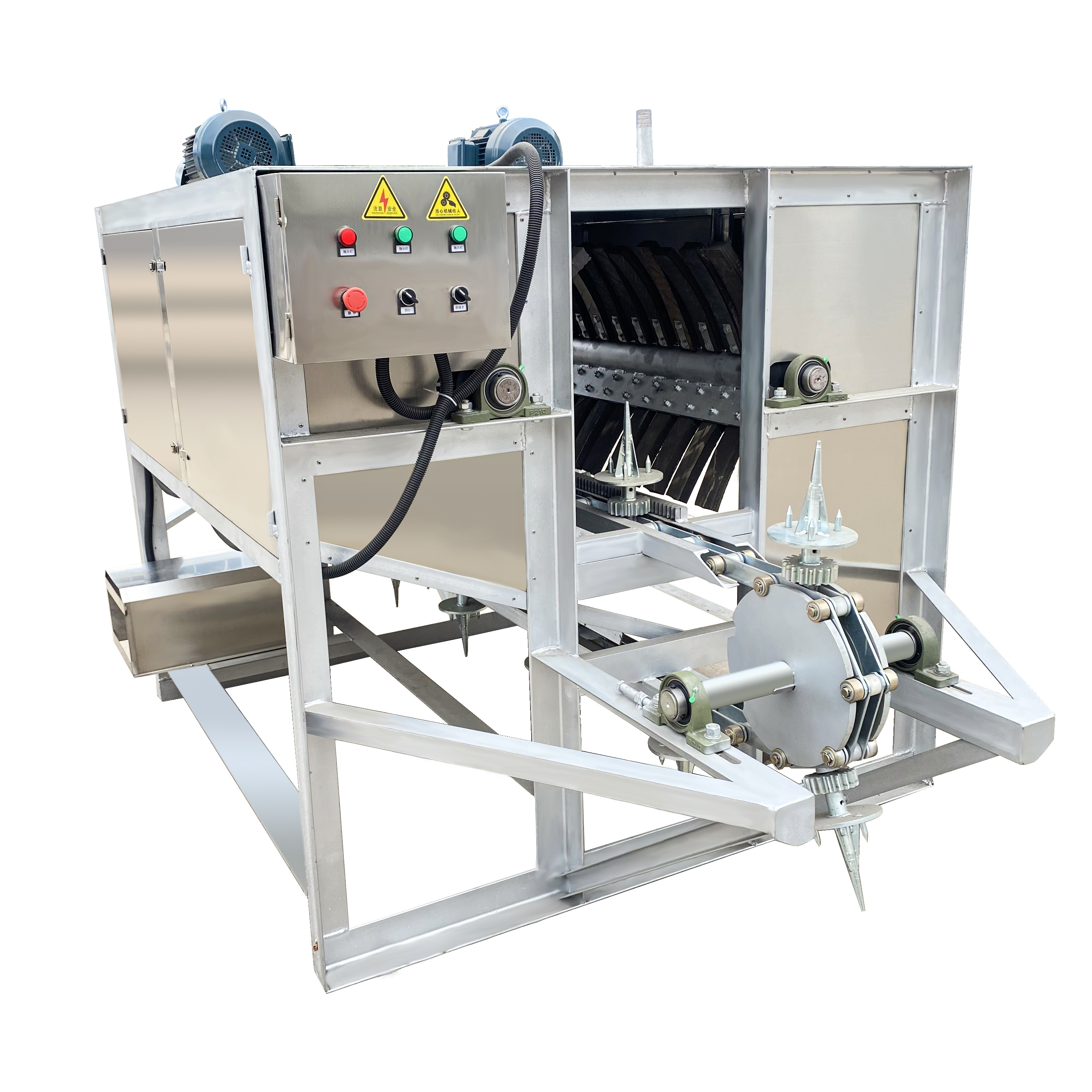 Goat Trotter Pig Hair Removal Machine With Scalding Tank Automatic Slaughtering Equipment