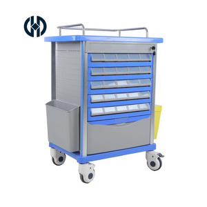 Manhua Medical Trolley Cart Daily Care Used Drug Delivery Trolley Cart 50 Channel Durable Treatment Trolley