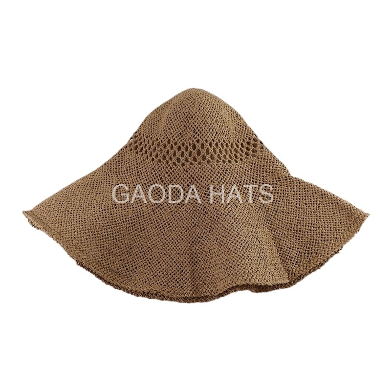 Hat Selling Cheap Hand-weaved Unfinished Patterned Mexico Fedora Paper hat body with wide brim