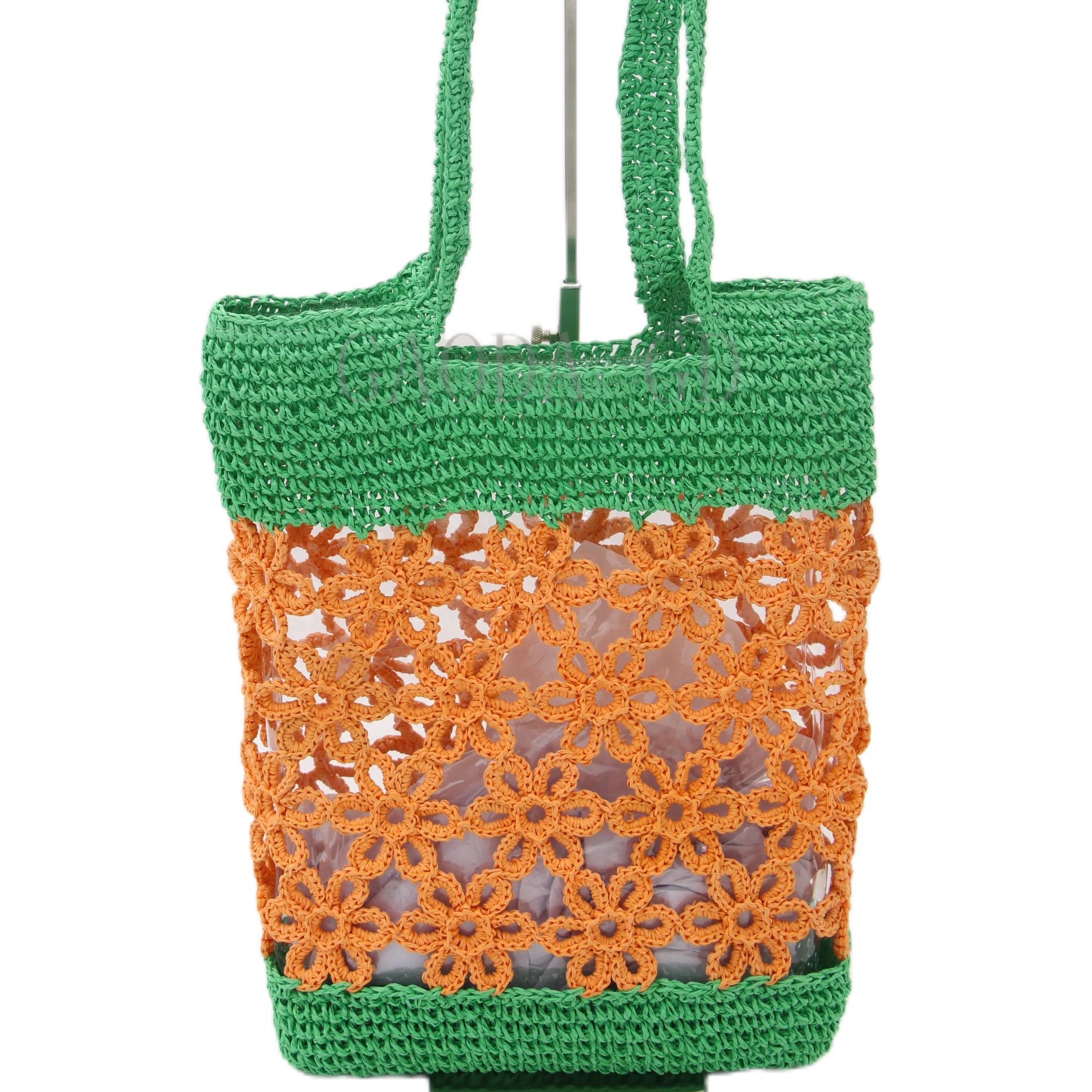 D Wholesale Fashion Design Handmade Handbag Paper Crochet Shoulder bag Tote bag for Women