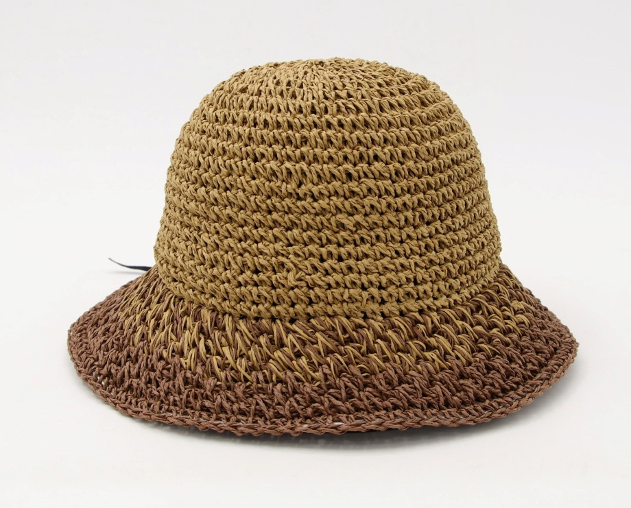 Maohong Gaoda Custom Private Label Paper Straw Crochet Sun Maohongisor Foldable Cloche Hat