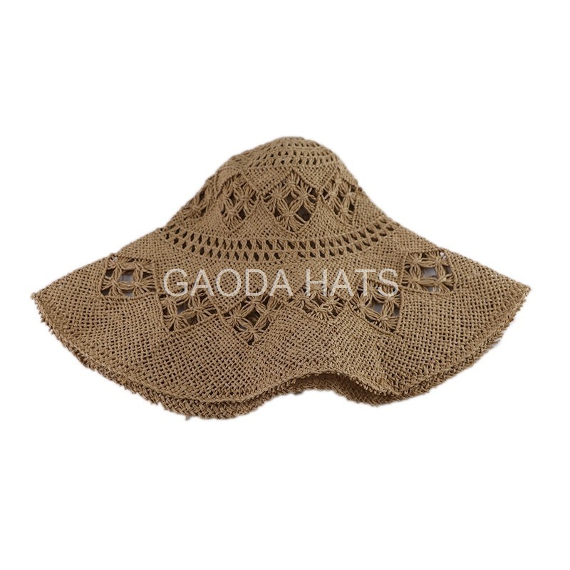 Hat Selling Cheap Hand-weaved Unfinished Patterned Mexico Fedora Paper hat body with wide brim