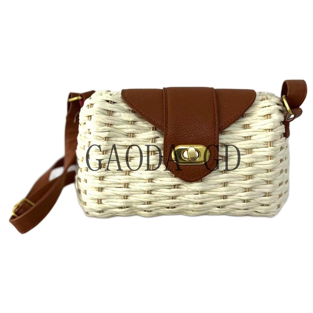 D D Wholesale Fashion Design Handmade Paper String Handbag Cylinder bag for Women Shoulder bag