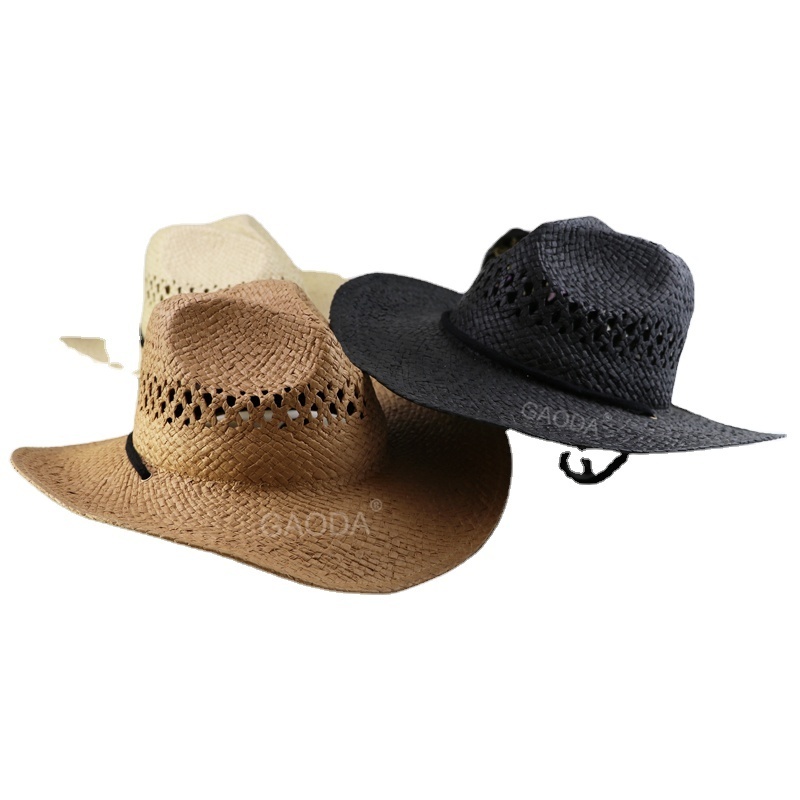 V Factory offer promotional custom made mexico straw sombrero printed cowboy hat