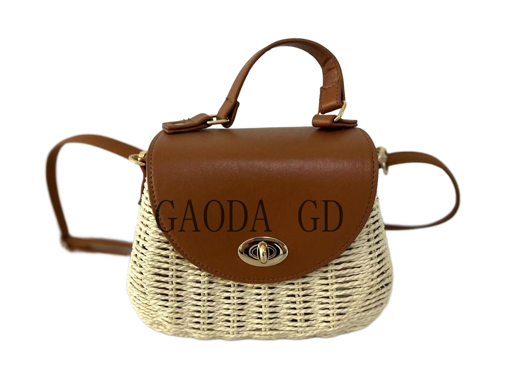 D D Wholesale Fashion Design Handmade Paper String Handbag Cylinder bag for Women Shoulder bag