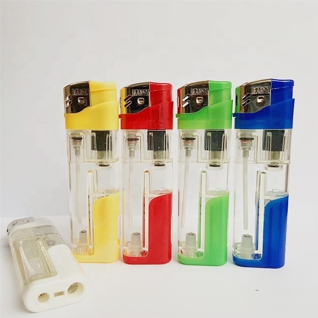 Factory Refillable Gas Lighter  LED electric lighter