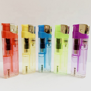 Premium Electronic  Transparent Slim Cigarette Lighters