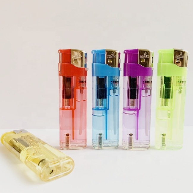 Premium Electronic  Transparent Slim Cigarette Lighters