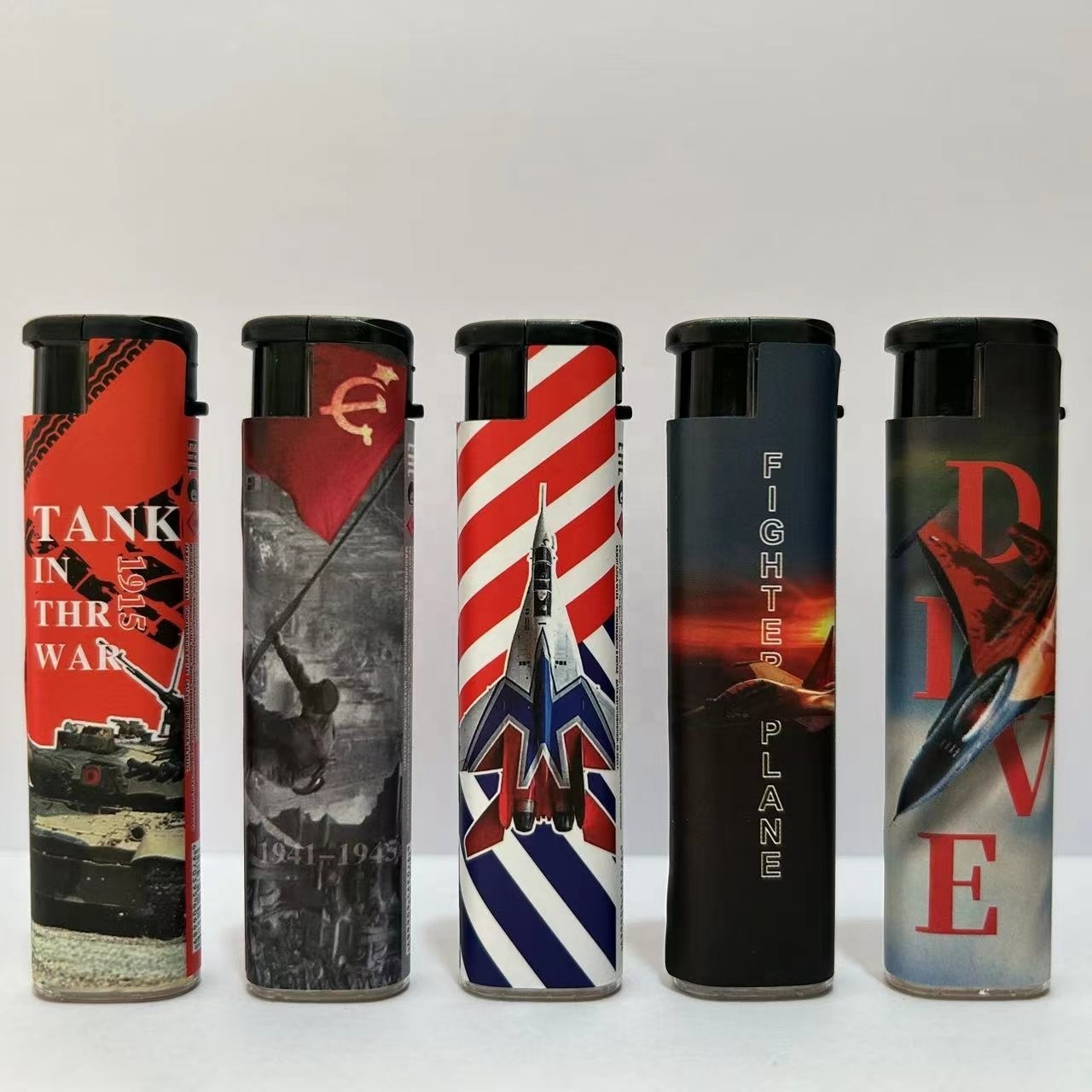 Wholesale Cheap Custom Slim Windproof Cigarette Lighter Disposable Smoking Plastic Pipe Lighter