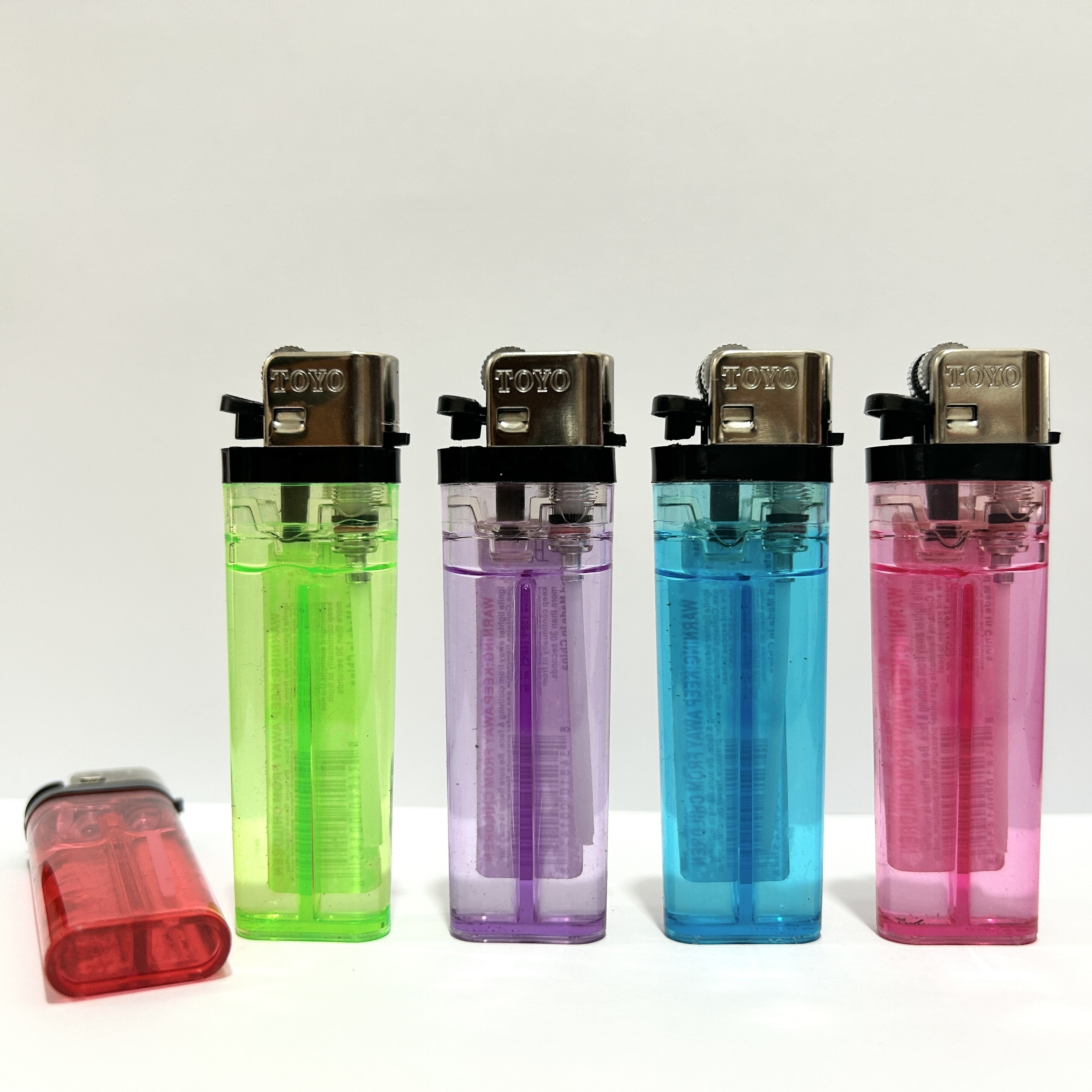 Custom disposable flint cigarette smoke plastic flint lighter