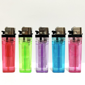 Custom disposable flint cigarette smoke plastic flint lighter