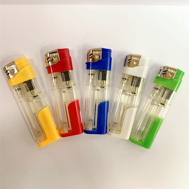 Factory Refillable Gas Lighter  LED electric lighter