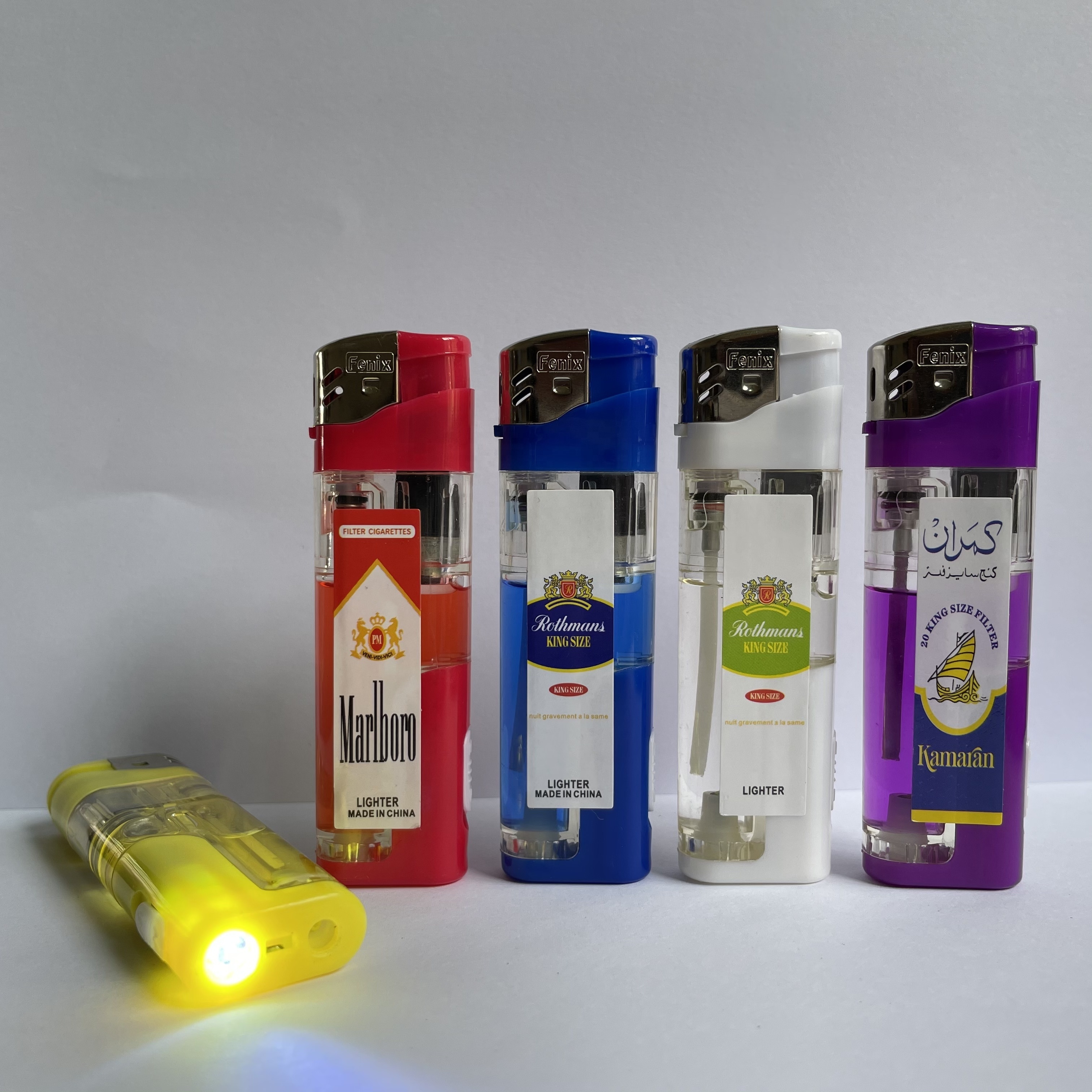 8.2CM Fenx LED electronic wholesale  lighter cheap disposable cigar lighter