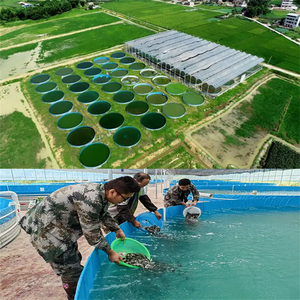 SDM factory custom foldable farming mobile portable tarpaulin large plastic fish pond