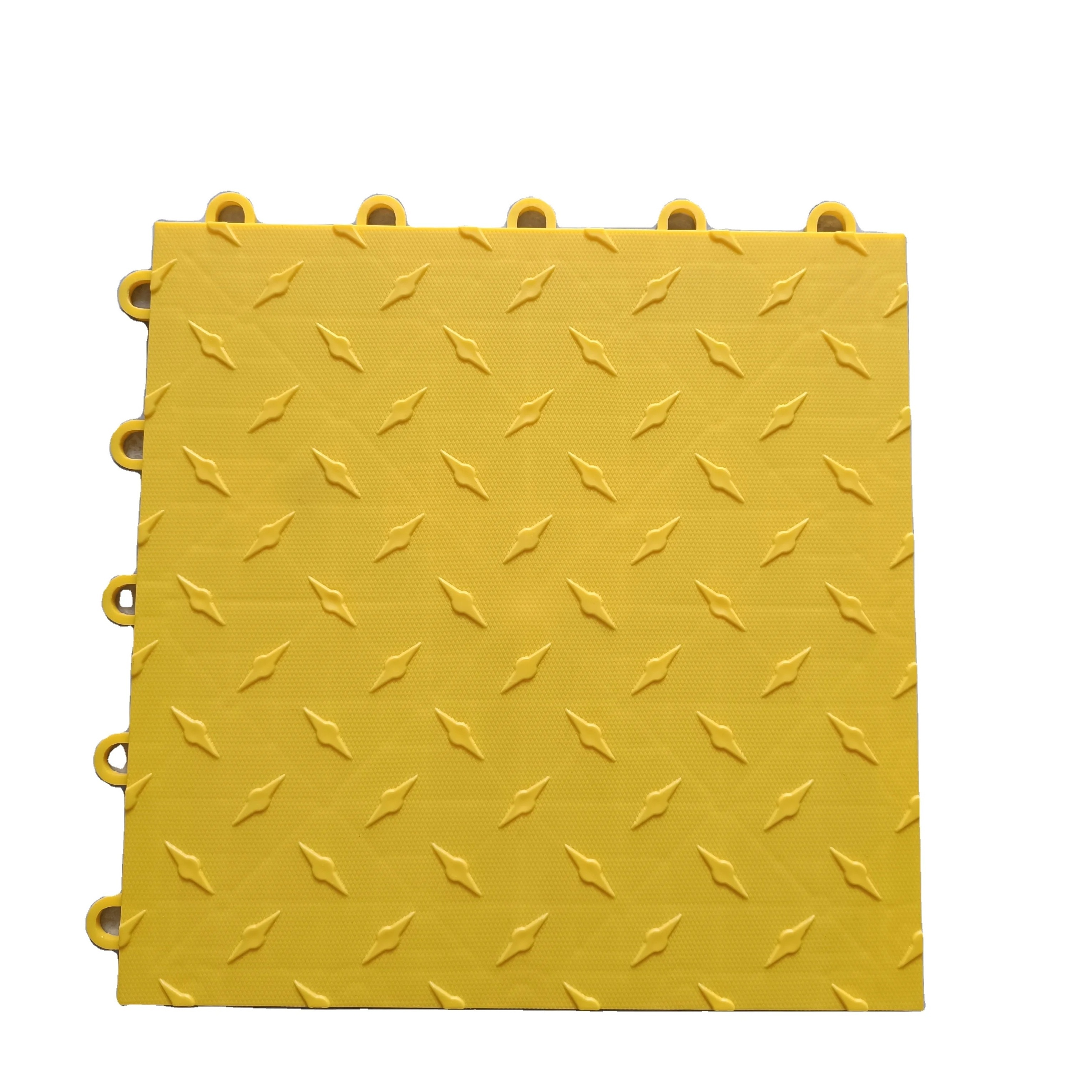 Manufacturer Direct Sales Compass Pattern Interlocking Plastic Floor Tiles Solid Grille Floor For Automotive Repair