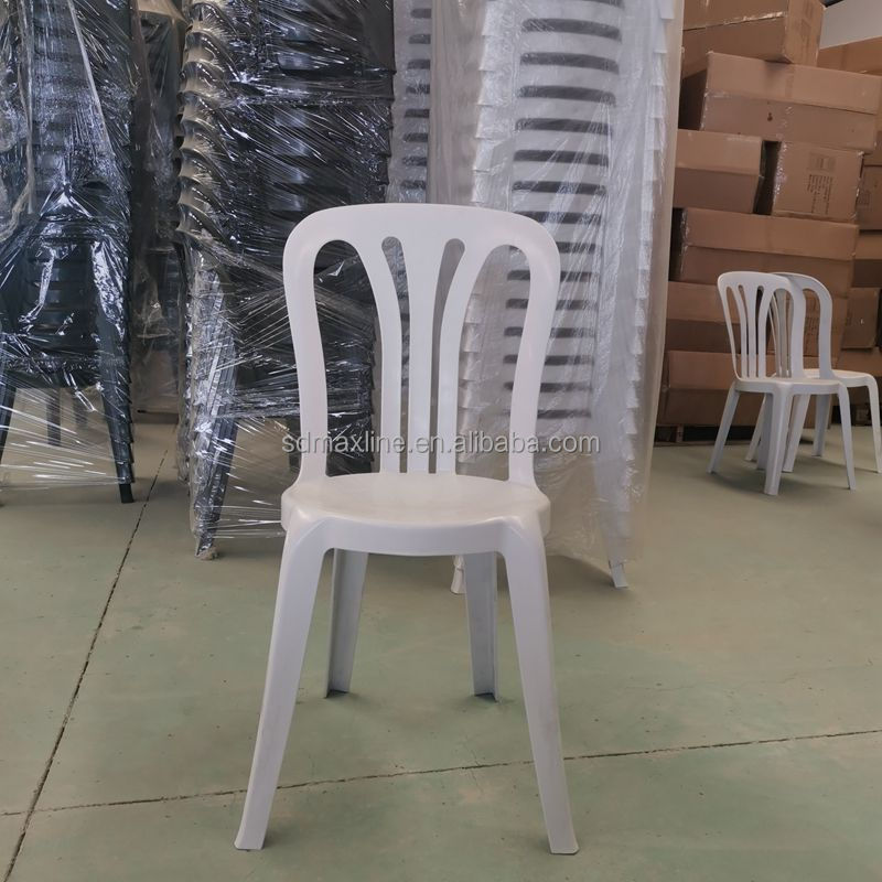 Plastic Wedding Events Dining Chair Stackable Monoblock Chair