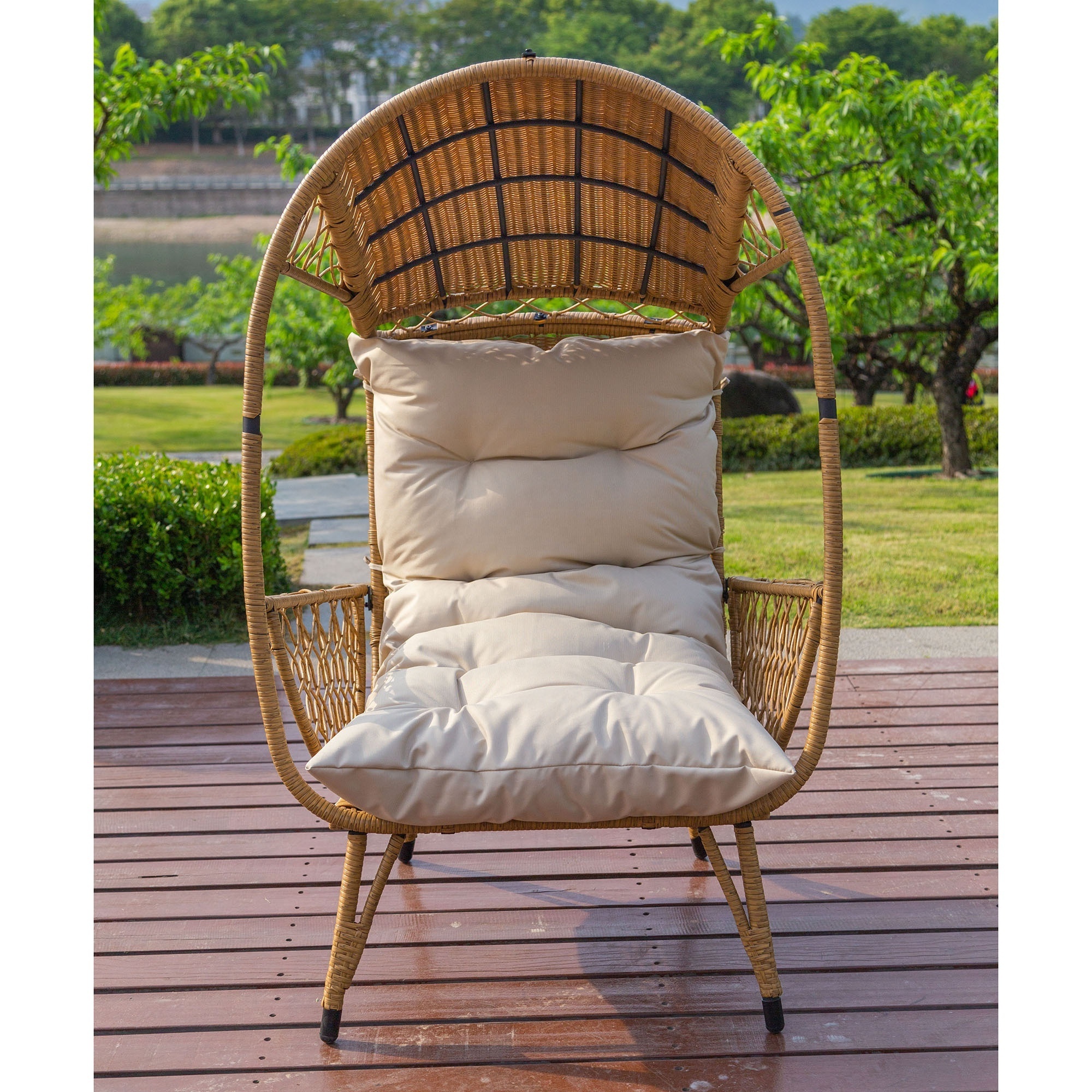 Outdoor Bird's Nest Sofa Leisure Furniture Resort Balcony Small Table And Chair Outdoor Rattan Round Rattan Chair