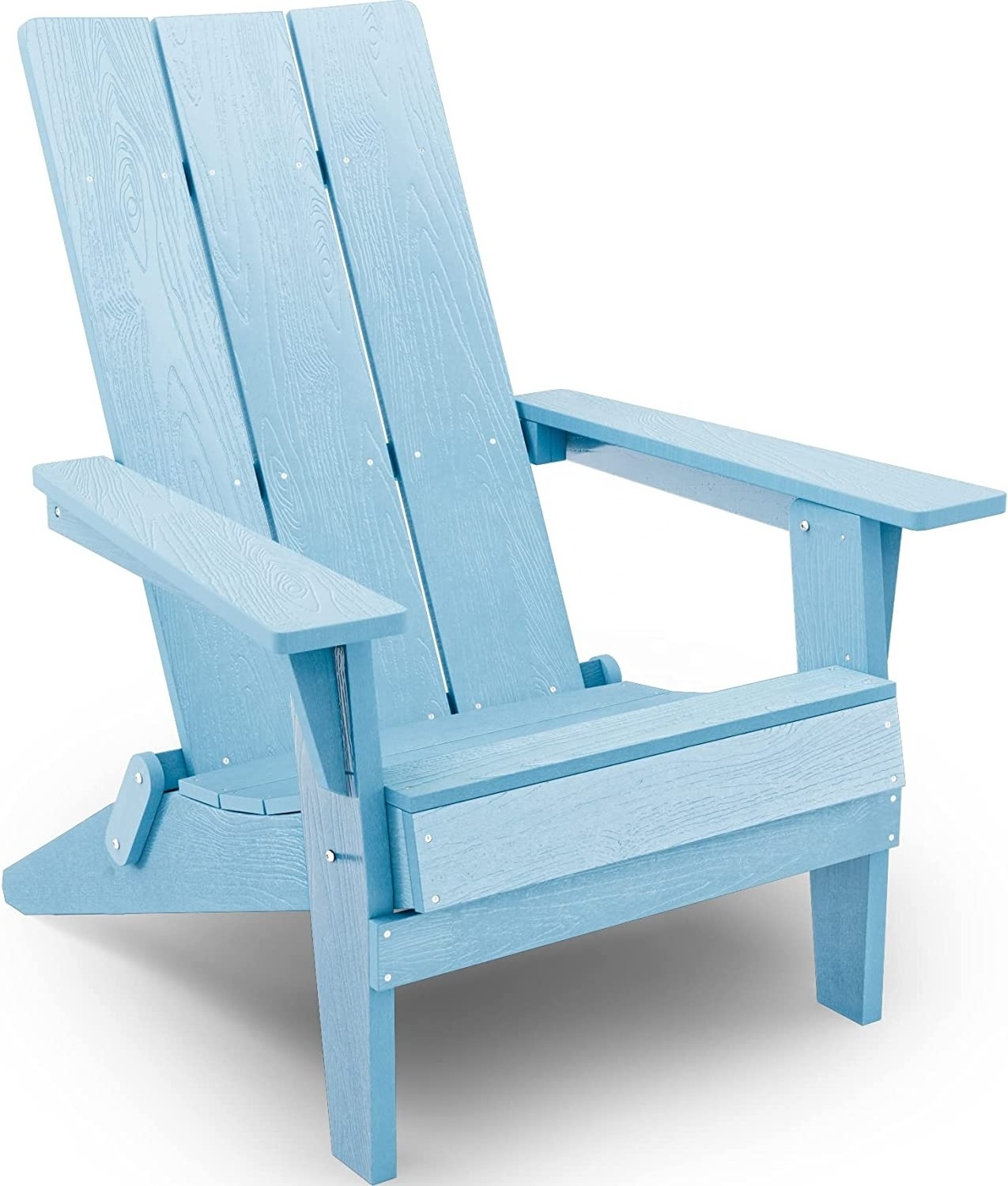 Modern Folding Adirondack Chair Plastic Expand Store Upgrade Unlocked Weather-Resistant Poly Lumber Outdoor Adirondack Chairs