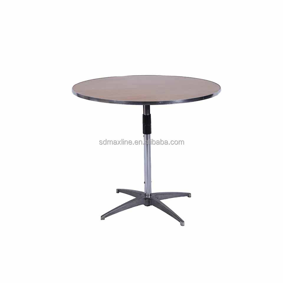 Round Plywood Party Wedding Event Bar Side Table Cocktail High Table