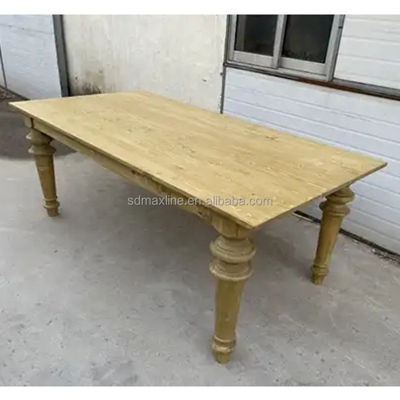 Antique Farm French Dining Room Furniture Full Solid Wood Wedding Dining Folding Tables