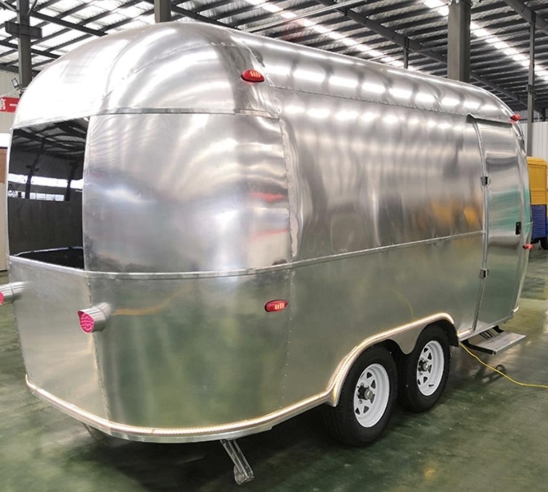 Caravans Stainless Steel Air stream camper travel trailer mobile Aluminum Camper Travel Trailer